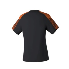 Erima Sport Shirt Evo Star (100% recycled polyester, lightweight) black/orange Ladies