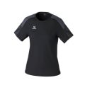 Erima Sport Shirt Evo Star (100% recycled polyester, lightweight) black/grey Ladies