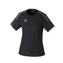 Erima Sport Shirt Evo Star (100% recycled polyester, lightweight) black/grey Ladies