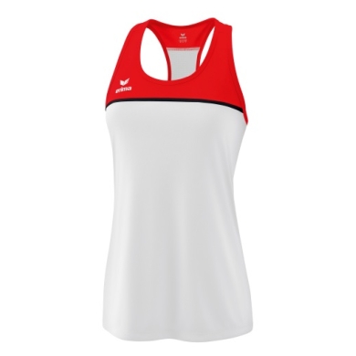 Erima Sport Tank Top Change (100% recycled Polyester) white/red Women