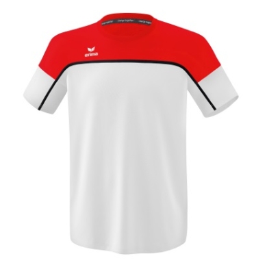 Erima Sport T-shirt Change (100% recycled Polyester, lightweight, quick-drying) white/red Boys