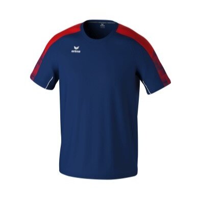 Erima Sport T-shirt Evo Star (100% recycled polyester, lightweight) navy blue/red Kids