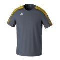 Erima Sport T-shirt Evo Star (100% recycled polyester, lightweight) grey/yellow Men