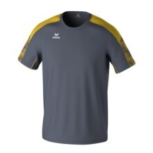 Erima Sport T-shirt Evo Star (100% recycled Polyester, lightweight) grey/yellow children