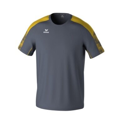 Erima Sport T-shirt Evo Star (100% recycled polyester, lightweight) grey/yellow Men