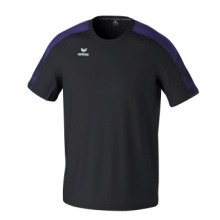 Erima Sport T-shirt Evo Star (100% recycled Polyester, lightweight) black/purple children