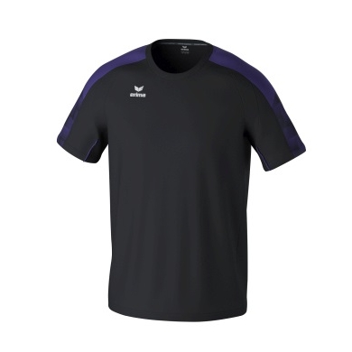 Erima Sport T-shirt Evo Star (100% recycled Polyester, lightweight) black/purple children