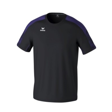 Erima Sport T-shirt Evo Star (100% recycled polyester, lightweight) black/purple Men