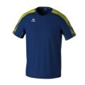 Erima Sport T-shirt Evo Star (100% recycled Polyester, lightweight) navy blue/lime green Kids