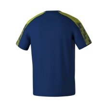 Erima Sport T-shirt Evo Star (100% recycled Polyester, lightweight) navy blue/lime green Kids