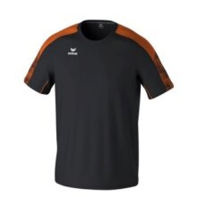 Erima Sport T-shirt Evo Star (100% recycled polyester, lightweight) black/orange Kids