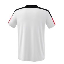 Erima Sport T-shirt Change (100% recycled Polyester, light, quick-drying) white/black/red Men