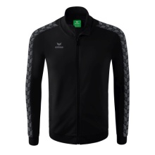 Erima Team Essential Tracktop Sports Jacket - comfortable, ribbed cuffs, side pockets black/gray Boys