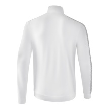 Erima Team Essential Tracktop Sports Jacket - comfortable, ribbed cuffs, side pockets white/dark grey Boys