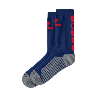 Erima Sportsocke Crew 5-Cubes navy blue/red - 1 Pair