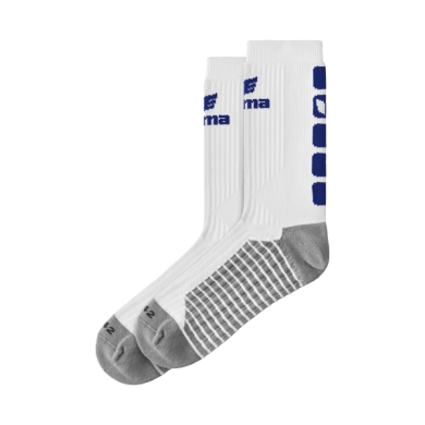 Erima Sportsocke Crew 5-Cubes white/navy blue - 1 Pair