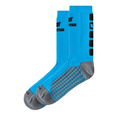 Erima Sportsocke Crew 5-Cubes Curacao Blue/Black - 1 Pair