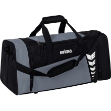 Erima Sports Bag Six Wings (Size M - 49.5 Litres) Grey/Black 61x29x28cm