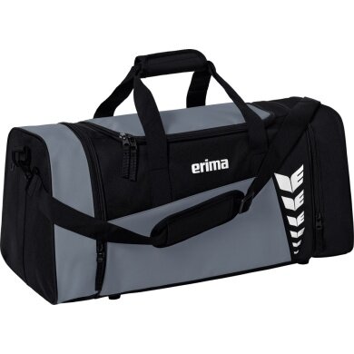 Erima Sports Bag Six Wings (Size S - 28 Litres) Grey/Black 49x23x25cm