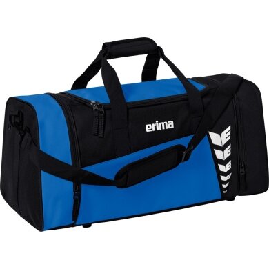 Erima Sports Bag Six Wings (Size S - 28 Litres) Royal Blue/Black 49x23x25cm