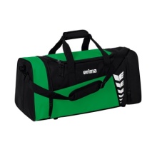 Erima Sports Bag Six Wings (Size L - 76 Litres) emerald green/black 70x32x34cm