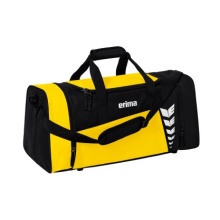 Erima sports bag Six Wings (Size S, 28 litres, 49x23x25cm) yellow/black