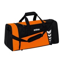 Erima Sports Bag Six Wings (Size S, 28 Litres, 49x23x25cm) orange/black