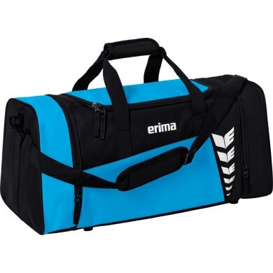 Erima Sports Bag Six Wings (Size L - 76 Litres) Curacao Blue/Black 70x32x34cm