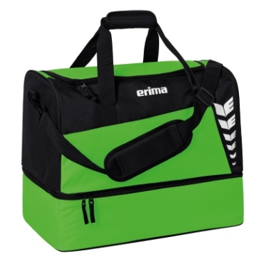 Erima Sports Bag Six Wings with Bottom Compartment (Size M - 60 Litres) Light Green/Black 50x30x40cm