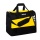 Erima sports bag Six Wings with bottom compartment (Size L - 94.5 litres) yellow/black 60x35x45cm