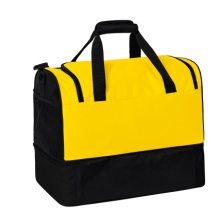 Erima sports bag Six Wings with bottom compartment (Size L - 94.5 litres) yellow/black 60x35x45cm