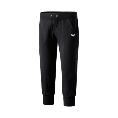 Erima Leisure Pants 3/4 Sweat Pant (comfortable, stretchy, cotton, with cuffs) black Women