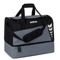 Erima Sports Bag Six Wings with Bottom Compartment (Size M - 60 Litres) Grey/Black 50x30x40cm