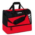 Erima sports bag Six Wings with bottom compartment (size M - 60 liters) red/black 50x30x40cm