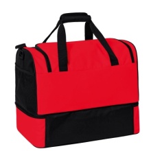 Erima sports bag Six Wings with bottom compartment (Size S - 35 litres) red/black 40x25x35cm