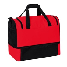 Erima Sports Bag Six Wings with Bottom Compartment (Size L - 94.5 Litres) Red/Black 60x35x45cm