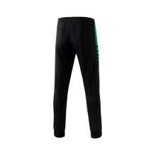 Erima Training Pants Six Wings Worker long (100% Polyester, sporty fit) black/emerald Men