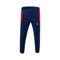 Erima Training Pants Six Wings Worker long (100% Polyester, sporty fit) navy blue/red Men