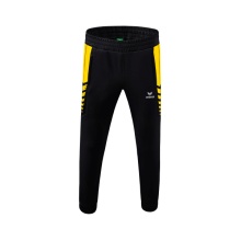 Erima Training Pants Six Wings Worker long (100% Polyester, sporty fit) black/yellow Men