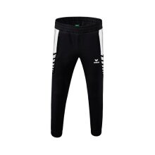 Erima Training Pants Six Wings Worker long (100% Polyester, sporty fit) black/white Men