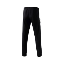 Erima Training Pants Six Wings Worker long (100% Polyester, sporty fit) black/white Men