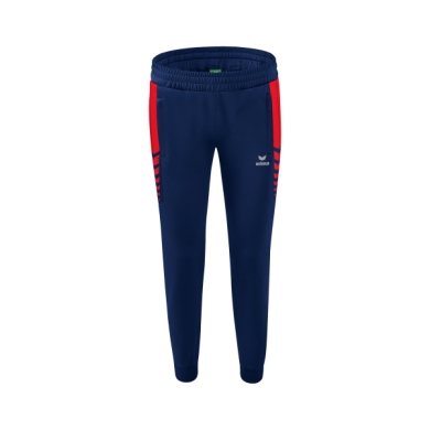 Erima Training Pants Six Wings Worker long (100% Polyester, sporty fit) navy blue/red Women