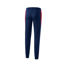 Erima Training Pants Six Wings Worker long (100% Polyester, sporty fit) navy blue/red Women