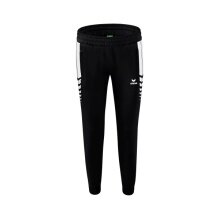 Erima Training Pants Six Wings Worker long (100% Polyester, sporty fit) black/white Women