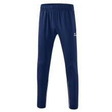 Erima Training Pants Performance (durable, stretchy and super light) long navy blue/white Boys