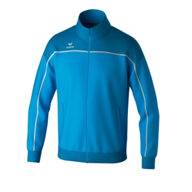 Erima Training Jacket Change (recycled Polyester, high wearing comfort) curacao blue/white Boys