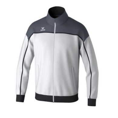 Erima Training Jacket Change (recycled Polyester, high wearing comfort) white/grey/black boys