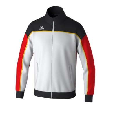 Erima Training Jacket Change (recycled Polyester, high wearing comfort) white/black/red boys