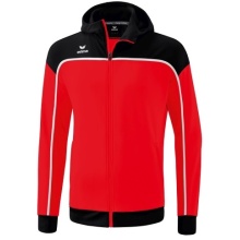 Erima Training Jacket Change with Hood (recycled Polyester, durable, with zip pockets) red/black Men