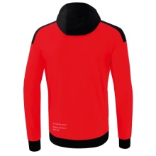 Erima Training Jacket Change with Hood (recycled Polyester, durable, with zip pockets) red/black Men